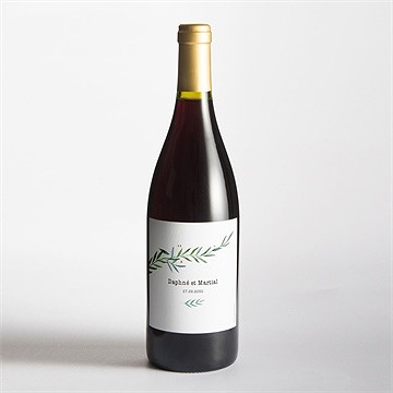 Etiquette de bouteille mariage oui ! - Mise en situation