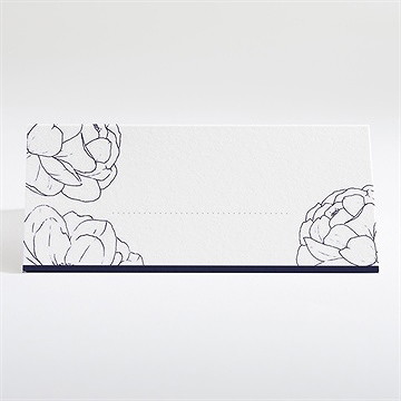 Marque-place mariage chic et moderne - Dos du marque-place