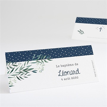 Marque-place baptême motifs et autres pois