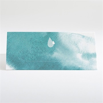 Marque-place baptême eau sacrée - Dos du marque-place