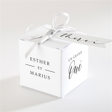 Boîte de dragées mariage liés pour toujours