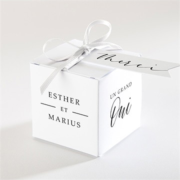 Boîte de dragées mariage liés pour toujours