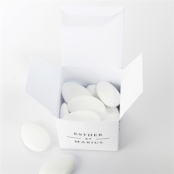 Boîte de dragées mariage liés pour toujours - Intérieur de la boîte