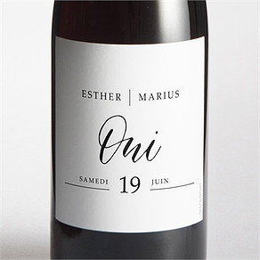 Etiquette de bouteille mariage liés pour toujours