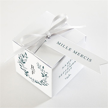 Boîte de dragées mariage belle couronne - Dessus de la boîte