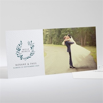 Remerciement mariage belle couronne