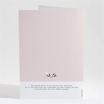 Livret de messe baptême croix couronnée - Dos du livret