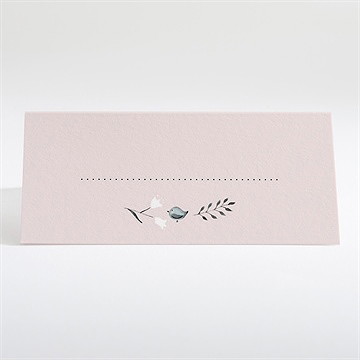 Marque-place baptême croix couronnée - Dos du marque-place