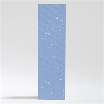 Signet baptême cadre et motifs - Dos du signet