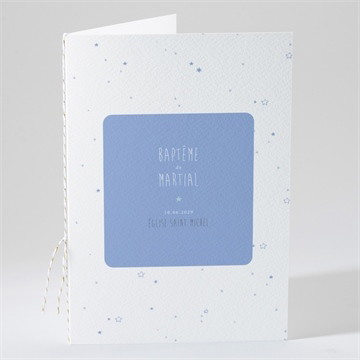 Livret de messe baptême cadre et motifs