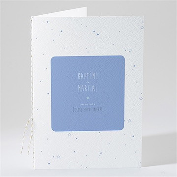 Livret de messe baptême cadre et motifs