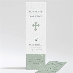 Signet baptême gravure vintage