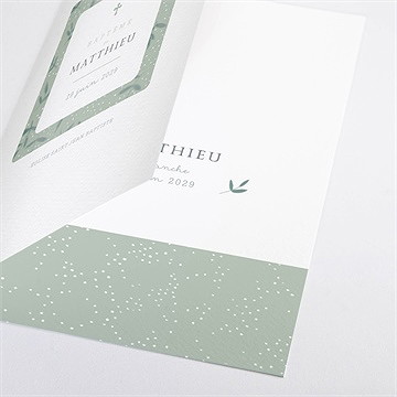 Livret de messe baptême gravure vintage - Détail du livret