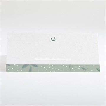 Marque-place baptême gravure vintage - Dos du marque-place