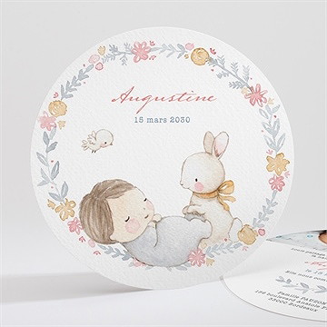 Faire-part naissance sieste entre amis