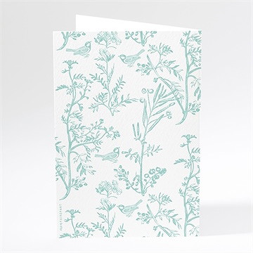 Menu baptême gravure en rond - Dos du menu