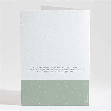 Livret de messe baptême tendre scène - Dos du livret