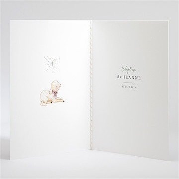 Livret de messe baptême tendre scène - Intérieur du livret