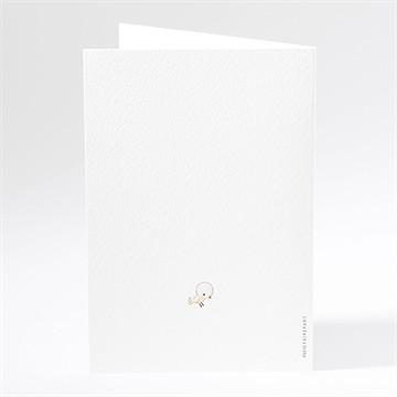 Menu baptême tendre scène - Dos du menu