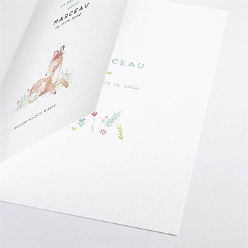 Livret de messe baptême tendre faon ! - Détail du livret