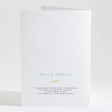 Livret de messe baptême tendre faon ! - Dos du livret