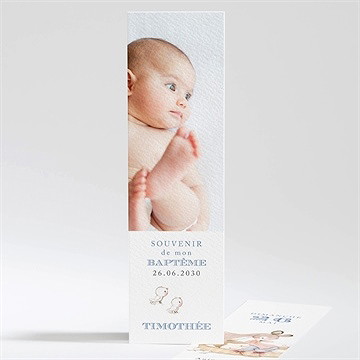 Signet baptême illustration animaux