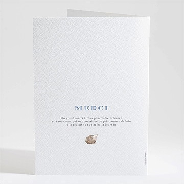 Livret de messe baptême illustration animaux - Dos du livret