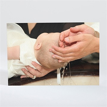 Remerciement baptême illustration animaux - Dos de la carte