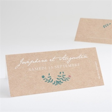 Marque-place mariage kraft naturel