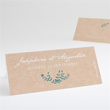 Marque-place mariage kraft naturel