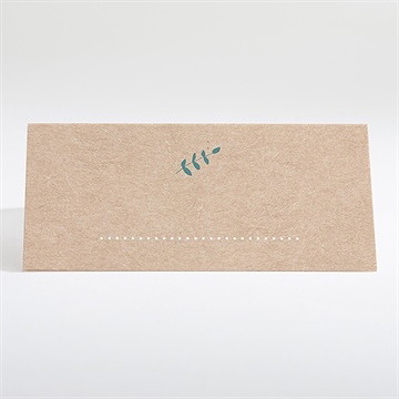 Marque-place mariage kraft naturel - Dos du marque-place