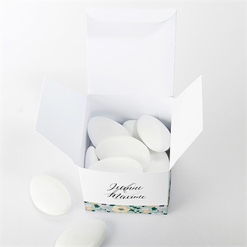 Boîte de dragées mariage oui en relief - Intérieur de la boîte