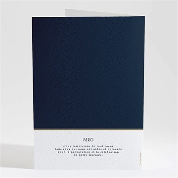 Livret de messe mariage art déco - Dos du livret