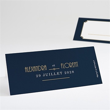 Marque-place mariage art déco