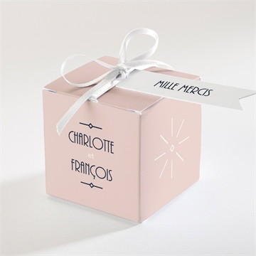 Boîte de dragées mariage tout en un