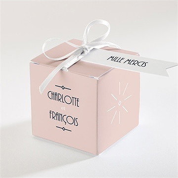 Boîte de dragées mariage tout en un