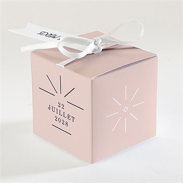 Boîte de dragées mariage tout en un - Dos de la boîte