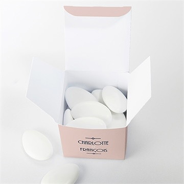 Boîte de dragées mariage tout en un - Intérieur de la boîte