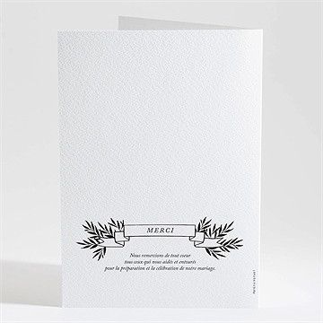 Livret de messe mariage gravure secrète - Dos du livret