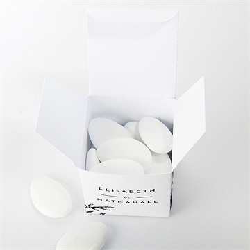 Boîte de dragées mariage tout en un ! - Intérieur de la boîte