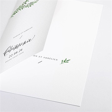 Livret de messe mariage branche d'amour - Détail du livret