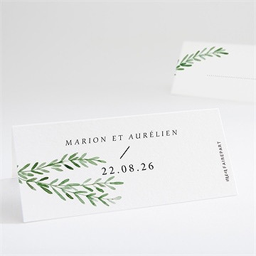 Marque-place mariage branche d'amour
