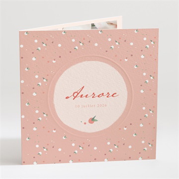 Faire-part naissance enlacé