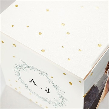 Boîte de dragées mariage notre horizon - Détail de la boîte