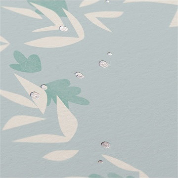 Faire-part de baptême colombe en folie - Marquage à chaud ARGENT