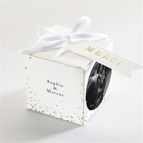 Boîte de dragées mariage notre bulle