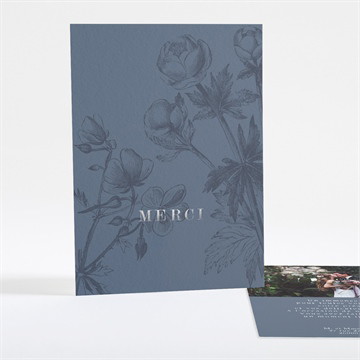 Remerciement mariage dorure sur gravure