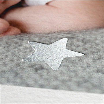 Remerciement naissance signature - Marquage à chaud ARGENT