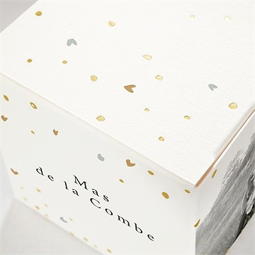 Boîte de dragées mariage nos 2 petits mariés dorure - Marquage à chaud OR