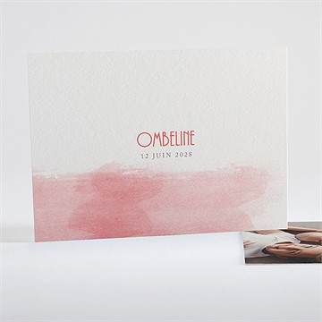 Faire-part naissance paysage d'aquarelle